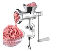 Tritacarne, tritacarne con riempitivo per salsicce, riempitivo per salsicce, in lega di alluminio, manuale | grande levigatrice a manovella per la casa