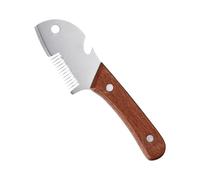 Tritacipolla Verde | Utensile Da Cucina In Acciaio Inossidabile Con Manico In Legno | Affettaverdure Multiuso - per cucina, ristorante, preparazione cibi, barbecue, festa, mensa commerciale