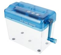 Tritadocumenti Manuale da Scrivania per Casa, Plastico Cestino | Manovella, senza Elettricità, per Fogli e Offerte Carta di Credito, Uso Domestico e Ufficio