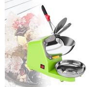 Tritaghiaccio elettrico, doppie lame in acciaio inox, alta efficienza, 85 kg all'ora, per uso domestico e commerciale