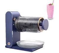 Tritaghiaccio elettrico, macchina per ghiaccio tritato ricaricabile tramite USB, macchina per gelato alla frutta con stampi per ghiaccioli,Purple