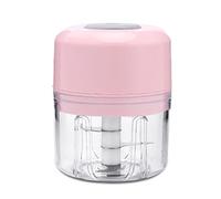 Tritaghiaccio elettrico Macchina per il ghiaccio in acciaio inossidabile Macchina per cono di neve Strumento da cucina facile da usare per cocktail, gelati, frullati, succhi freddi ( Color : Rosa )