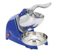 Tritaghiaccio elettrico multifunzionale automatico Macchina for coni di neve for ghiaccio tritato Doppia lama Per uso fai da te(Blue)