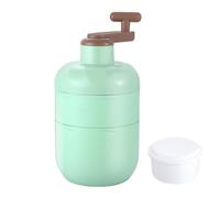 Tritaghiaccio,Macchina per Granita a Manovella Manuale,Portatile in Acciaio Inossidabile per Coni Neve | Per Casa Cucina Cocktail Bevande Famiglia Picnic Esterni