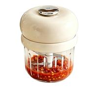 Tritaglio Elettrico Per Aglio,Macinino Pressa Elettrico per Alimenti,Mini Tritatutto - per Insalata Verdure Aglio Cipolla Cucina Campeggio Casa Ristorante Appartamento Picnic