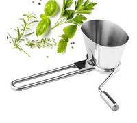 Tritaprezzemolo In Acciaio Inossidabile - Tritalimentare Manuale a Mano - Grattugia E Tritarifiuti In Acciaio Inox Per Noci Verdure Coriandolo E Aglio