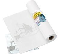Tritart Carta per Cartamodelli Sartoria - Carta da Lucido Rotolo 50 m x 30 cm - Copiativa Modello Sarta 50 g/m² - Lucida Trasparente per Schizzo Disegno Cartamodello