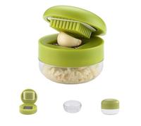 Tritatutto Aglio, Macina Manuale Per L'Aglio Con Scatola Di Contenitore Trasparente, Rimovibile, Compatto E Conveniente, In Plastica E Acciaio Inossidabile, Pratico E Bello