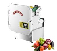 Tritatutto automatico commerciale for cipollotti da 200 W, affettatrice for erbe aromatiche da 150 kg/h, spessore regolabile da 1,5 a 35 mm, porta di alimentazione da 70 mm