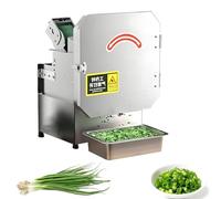 Tritatutto automatico commerciale for cipollotti da 200 W, macchina elettrica for tagliare i porri, spessore regolabile da 1,3 a 35 mm, 150 kg/h, fette, dadi e cerchi, for pomodori, limone