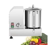 Tritatutto Automatico Commerciale for Verdure, Robot Da Cucina for Carne E Verdure, Tritatutto Elettrico Da 1200 W Con Secchio Robot Da Cucina In Acciaio Inossidabile Affettatrice Affettatrice(6L)