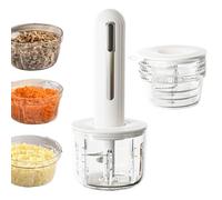 Tritatutto Cucina - HIPS+PET 24,4x9,3x4,5cm | Sminuzzatore Elettrico Verdure Alimentare | Mini Grattugia Lavabile In Lavastoviglie Per Frutta Omogeneizzati E Preparazione Pasti