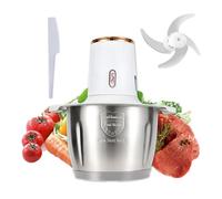 Tritatutto da Cucina Elettrico 500W Mini Robot da Cucina con 3 Velocità, Ciotola in Acciaio Inox da 3L, 4 Lame in Acciaio Inox per carne, Cipolle, Verdure e Pappe