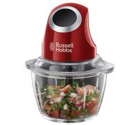 Tritatutto Da Cucina Mini Rosso in Vetro 500ml Mixer per Verdure, Frutta E Carne