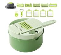 Tritatutto e affettaverdure | Affetta e grattugia per alimenti 16 in 1 - Tritatutto per cavolo - per casa, ristorante, patate, pomodori, insalata e frutta