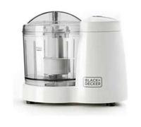 Black & Decker BXCH120E tritaverdure elettrico 0,35 L 120 W Trasparente, Bianco
