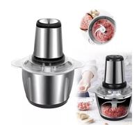 Tritatutto Elettrico 3L in Acciaio 3 Lame Tritacarne Trita Verdure Frutta 500W