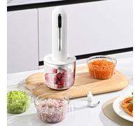 Tritatutto Elettrico a Molla - Processore da Cucina Senza Fili per Aglio,Schiaccia Cipolle,per Preparare Verdure, Cipolle, Carne, Insalate, Frutta, e