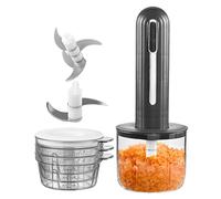 Tritatutto Elettrico a Molla | Processore da Cucina Senza Fili per Aglio | Trita - Per Adulti e Uomini, Cucina Domestica: Insalata, Frutta, Carne, Aglio