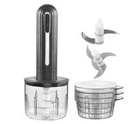 Tritatutto Elettrico a Molla | Schiaccia Aglio Automatico con Ricarica USB - Macinaverdure Tritaghiaccio | per Preparare Verdure, Cipolle, Carne, Insalate, Frutta, e