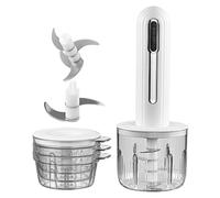 Tritatutto Elettrico a Molla - Schiaccia Aglio Automatico con Ricarica USB,Trita - per Cucina Carne Verdure Frutta Cipolla