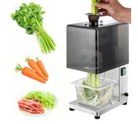 Tritatutto Elettrico Commerciale per Scalogno con Copertura Insonorizzata, Tagliatrice Automatica per Cipolle Verdi in Acciaio Inossidabile, Ingresso di Alimentazione da 4,5 cm per Cipolle Pepe 3.5mm