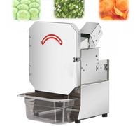 Tritatutto Elettrico Commerciale,Tagliaverdure In Acciaio Inox,Capacità 300 Kg/H,Tagliatrice Elettrica per Erba Cipollina 200 W, per Erba Cipollina,Fagioli,Peperoni