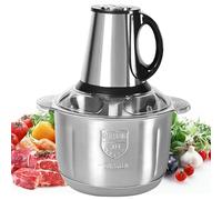 Tritatutto Elettrico di Alimenti, 500 W Tritatutto Elettrico Con Ciotola Acciaio Inox 5L 5 Lame Rimovibili per Tritare Carne Per Tritare Carne, Cipolla, Erbe, Frutta Secca Veloce e Senza Sforzi