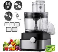Tritatutto Elettrico For Verdure, Robot Da Cucina Professionale,Grattugia, Grattugia Professionale Multifunzionale For Verdure, Con 5 Lame In Acciaio Inossidabile For Uso Domestico.