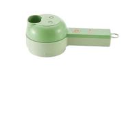 Tritatutto elettrico per aglio, 1pc 4 In 1 Chopper Di Verdure Tenuto In Mano Set Taglierina Elettrica Portatile Senza Fili Aglio Fango Schiacciatore Presse E Affettatrice,Mini robot da cucina