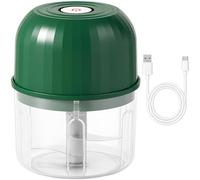 Tritatutto elettrico per aglio, 250 ml, mini tritatutto portatile per verdure, ricarica USB, robot da cucina wireless con motore aggiornato, palette da taglio in acciaio inox, per aglio, cipolla