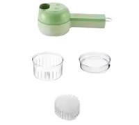 Tritatutto elettrico per aglio, Chopper Per Alimenti 4In1 Set Di Taglierine Per Verdure Senza Fili Elettrico Portatile Schiacciapatate Per Aglio, Tritacarne,Mini robot da cucina