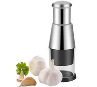 Tritatutto elettrico per aglio, Gadget Da Cucina Lavoro Per Frantoio A Spinta Manuale In Acciaio Inossidabile Con Tritatutto Per Aglio Pressato,Mini robot da cucina