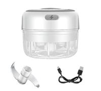 Tritatutto elettrico per aglio, Mini Schiacciapatate Elettrico Per Aglio USB Chopper Machine Zenzero Frantoio Per Verdure Robot Da Cucina Peperoncino,Mini robot da cucina(100ML)