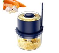 Tritatutto Elettrico per Aglio,Ricaricabile Antischizzo Con Cucchiaio | Mini Tritatutto Elettrico Multifunzione | Per Carne Verdura Frutta Frutta Secca Purea Casa Cucina Ristorante Campeggio Barbecue