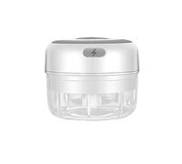 Tritatutto elettrico per aglio, Tritacarne Elettrico Frantoio Per Aglio Chopper Alimentare Mini Pressa Schiacciaverdure Macchina USB Gadget Da Cucina,Mini robot da cucina(White-100ML)