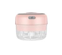 Tritatutto elettrico per aglio, Tritacarne Elettrico Frantoio Per Aglio Chopper Alimentare Mini Pressa Schiacciaverdure Macchina USB Gadget Da Cucina,Mini robot da cucina(Pink-100ML)