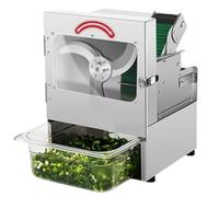 Tritatutto elettrico per cipolle, taglia-erbe, affettatrice per scalogno, spessore e lunghezza regolabili, alta capacità 150 kg/ora, uso commerciale