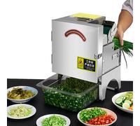 Tritatutto elettrico per verdure, affettatrice per frutta commerciale, robot da cucina per tagliare i cipollotti, spessore regolabile da 1,3 a 35 mm, 700 giri/min per tritatutto per cipolle verdi,A
