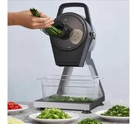 Tritatutto elettrico per verdure, spessore regolabile 1-5 mm, potenza 200 W per un taglio efficiente di cipollotti, aglio, zenzero, peperoncino, patate