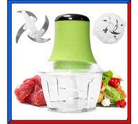Tritatutto Elettrico Tritacarne per Carne Trita Verdure Frutta 4 Lame in Acciaio