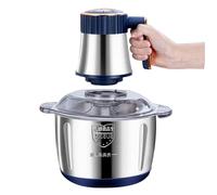 Tritatutto Elettrico | Tritacipolle in Acciaio Inox,Tritatore Automatico Multifunzione da 5 Litri per Ghiaccio Burro di Frutta Secca Salsicce Cereali Omogeneizzati