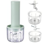 Tritatutto Elettrico USB per Verdure e Noci con Lame in Acciaio Inox