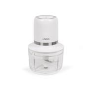 LIVOO Tritatutto elettrico DOP222 – 200 W, 2 velocità, 1,2 L vetro, 4 lame in acciaio – Bianco
