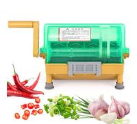 Tritatutto manuale con lama in acciaio inox, manovella per affettare facilmente scalogno, cipolle verdi, porri, prezzemolo e aglio