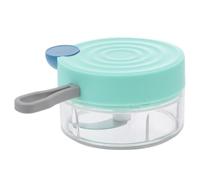 Tritatutto Manuale Mini per Aglio e Verdure, 180ml in ABS PC | Riduce L'odore Sulle Mani, Taglio Rapido, Cupola Trasparente Antiscivolo, per Casa e Camper