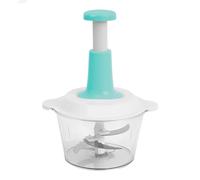 Tritatutto Manuale, Regerly 1 Pezzo 1.5l Taglia Cipolle Manuale Trita Cipolle Trita Verdure con 3 Lame In Acciaio Inossidabile (Blu lago)