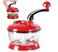 Tritatutto manuale - tritaverdure manuale | tritacarne per insalata 2L, tritacarne per aglio, tritacipolla, dispositivo da cucina portatile ed per un uso rapido