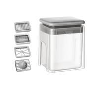 Tritatutto per cipolle, 4 in 1, multifunzione, manuale con contenitore per cucina, taglierina e tritacarne alimentare, per pasticceria casa, campeggio, feste, hamburger, cipolla, carota,