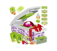Tritatutto per verdure - tritatutto e affettatrice a cubi per alimenti, pratico utensile da cucina con funzione di grattugiatura per insalata, , frutta e verdura